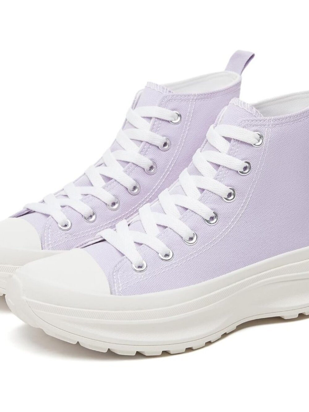 Women's  Purple High Top Classic Casual Platform Comfortable Sneakers Shoes